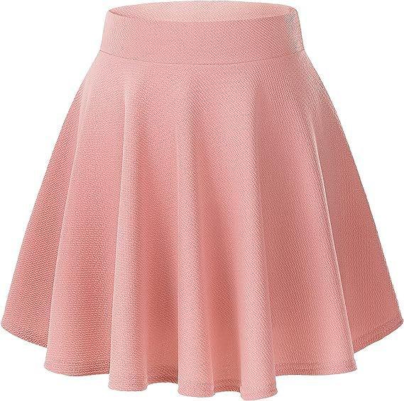 

Women s Basic Versatile Elastic Flared Mini Skirt - Casual European & American Style L