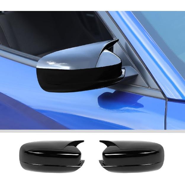 JWWY Side Mirror Cover Rearview Mirror Cover Replacement Decorative Mirror Cover Trim Fit for 2010-2025 Dodge Charger Exterior Accessories Carbon