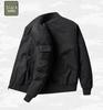 2024 Men's Plus Size Cotton Pilot Jacket - Spring/Autumn Lightweight Long Sleeve Baseball Workwear