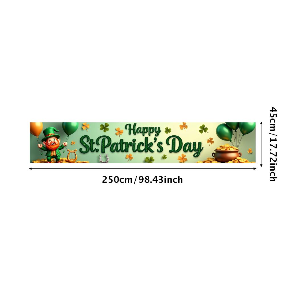 St Patricks Day Backdrop Banner With Beer Mug And Clover Party Event Decoration Photo Booth photography Background Props