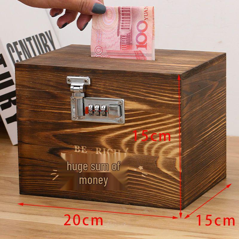 Retro Abschließbare Spardose mit Zahlenschloss - Kreatives Geschenk für Kinder