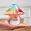 Colourful Glass Mushroom Vase For Plant Display Home Decor Table Centerpiece Hydroponic Aromatherapy Vase Desktop Art Decoration