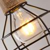 Vintage Hemp Rope Pendant Lamp Creative Restaurant Living Room Lighting Decoration Industrial Pendant Lamps Decor Light fixtures