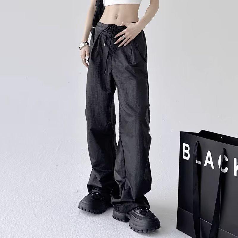 

Женские свободные повседневные летние брюки широкие штанины корейский тренд 2025 XL