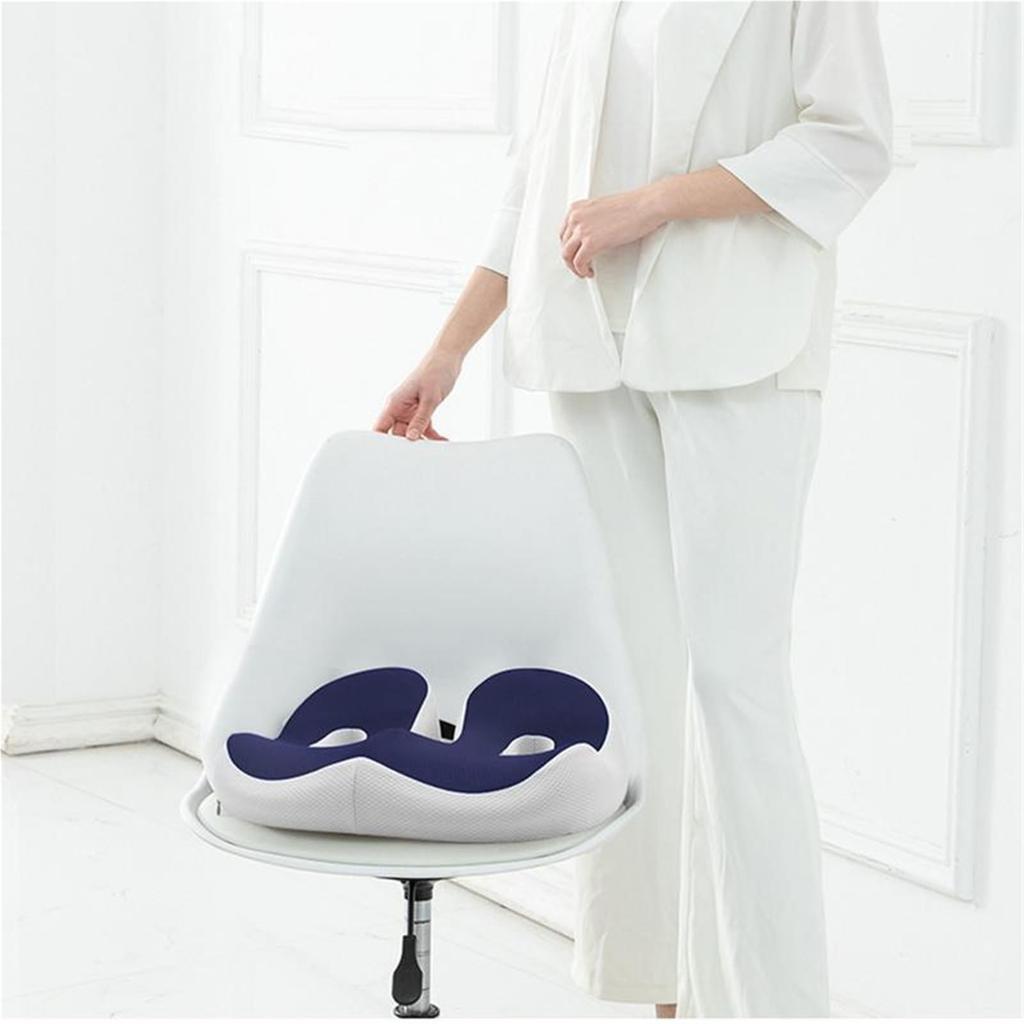 Seat Cushion,Orthopedic Memory Foam Prostate Cushion for Tailbone Sciaticaback Pain Relief Comfort Chair Car Seat(Black)