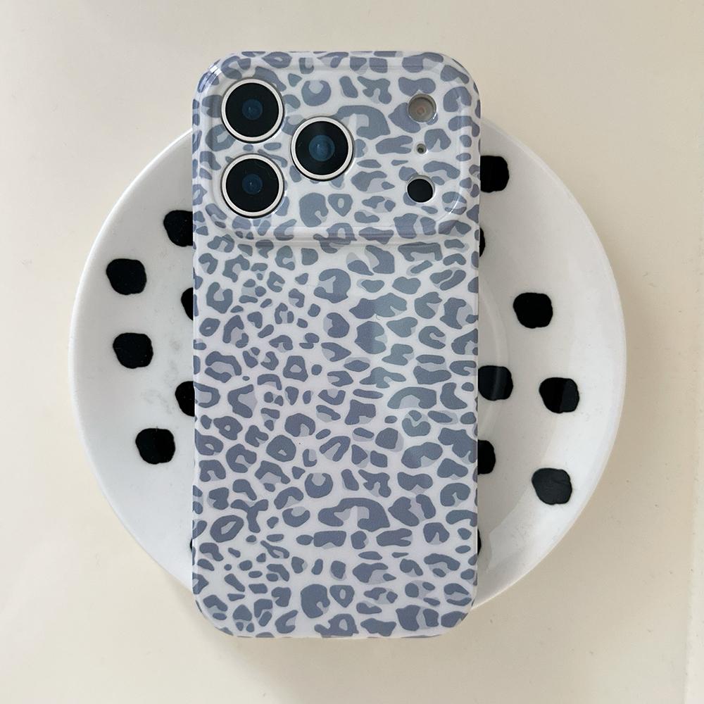Lovely Pink Leopard Pattern Lens Protection Phone Case for IPhone 14 15 16 Pro Max Shockproof Cover for Iphone 17 Pro Air Case