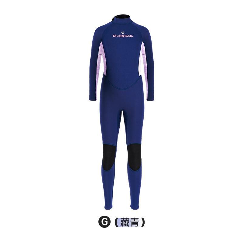 Kids 2.5mm Wetsuit Fullsuit Snorkeling Diving Surfing Warm Winter Swimwear Youth Long Sleeve