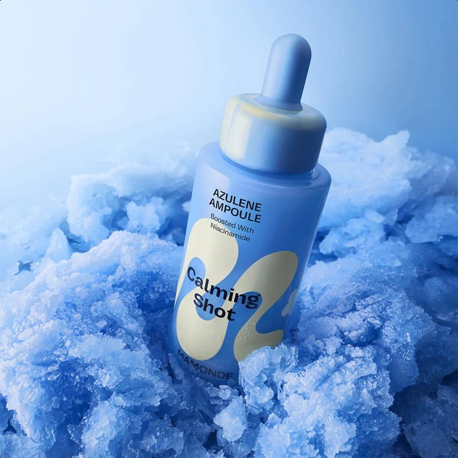 Mamonde Calming Shot Azulene Ampoule 50ml Set (+Cream 30ml)