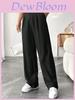 Office Wear Womens Wide Leg Pants With High Waist And Stretch Fabric For Business Attire