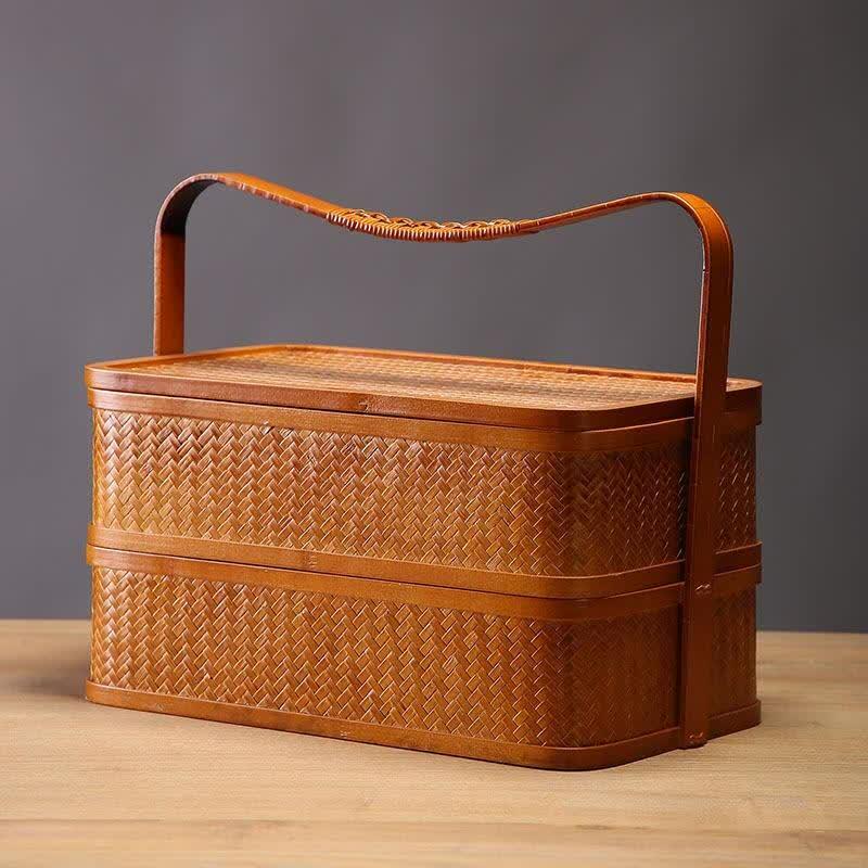 JingJingRS Hand-Woven Bamboo Food & Gift Basket