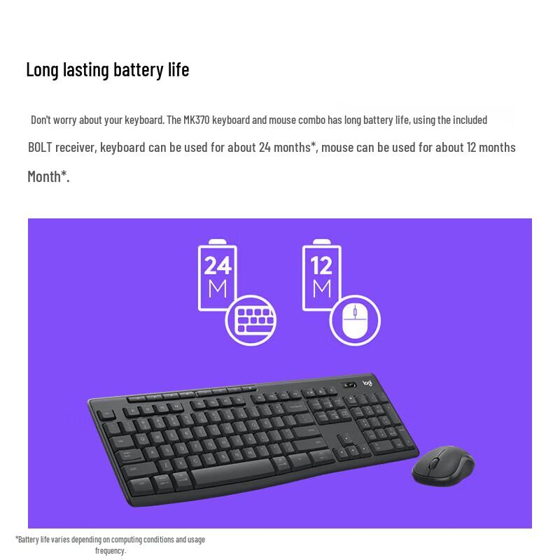 

Logitech MK370 Wireless Keyboard and Mouse Combo