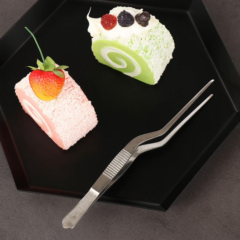 Grill Stainless Steel Serving Presentation Chef BBQ Clip Food Tweezer Barbecue Tongs Pliers
