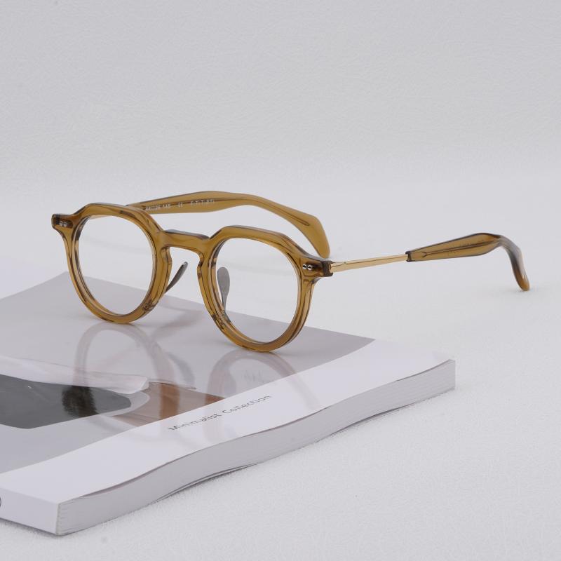 

Japanese Vintage Acetate Polygon Optical Glasses Frame Men Handmade Full Rim Eyeglasses Women Luxury Brand Myopia Eyewear 0069