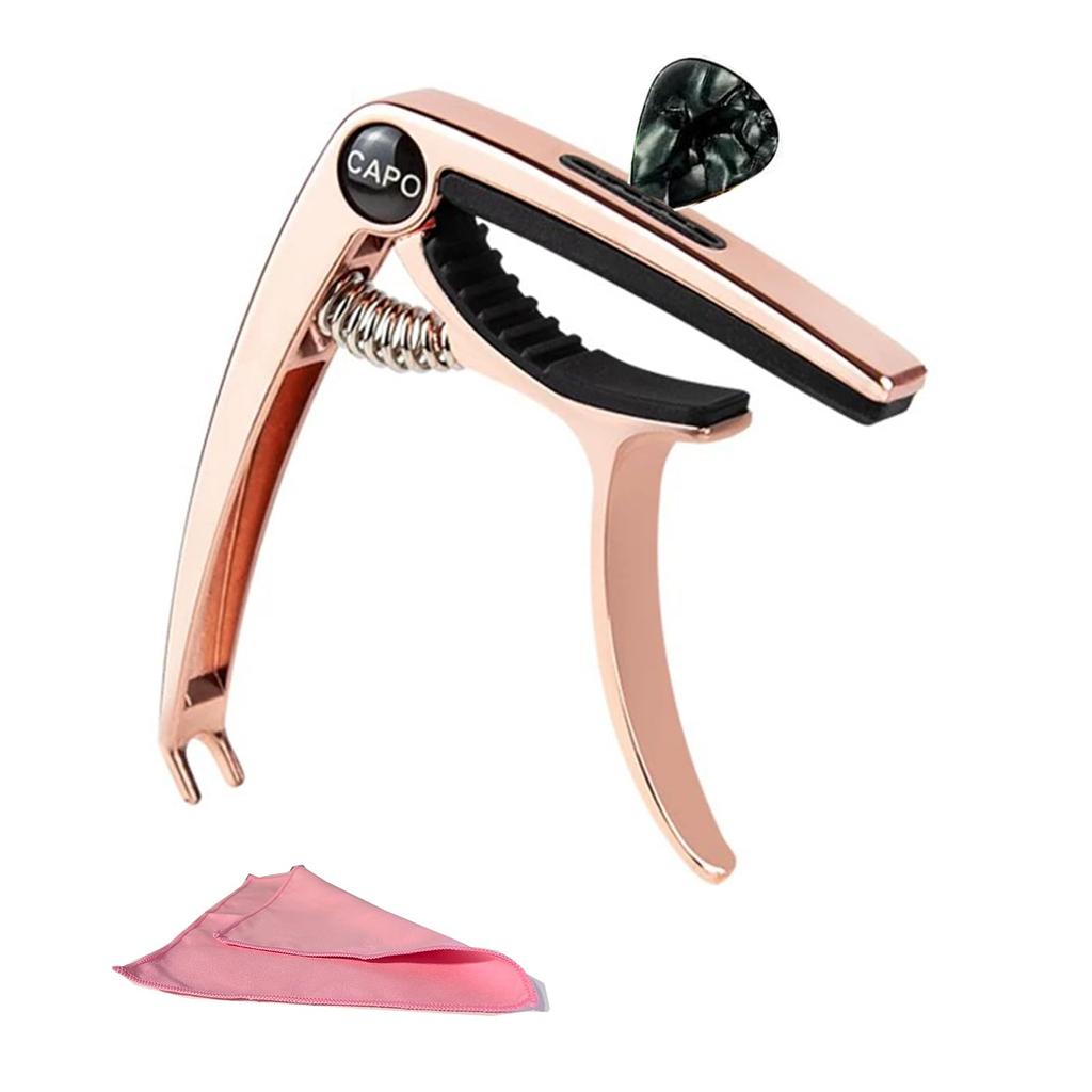 YCHIRO Guitar Capo Guitar Capo Zinc Alloy Ultra Light Quick Change Adjustable Bridge Pin Removal Function For Electric 1 Wiping Cloth Included