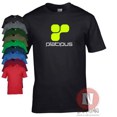 Logo Platipus Records T-shirt Oldschool Trance Dance Rave Muzyka Disco Wytwórnia