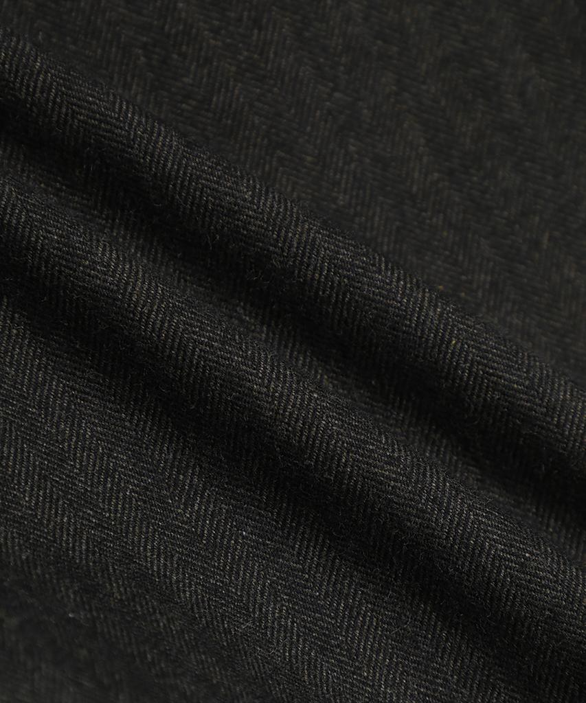 BROOKS BROTHERS Regular Fit Herringbone Flannel Pants (Charcoal) (Bbpcmf4760Vef)