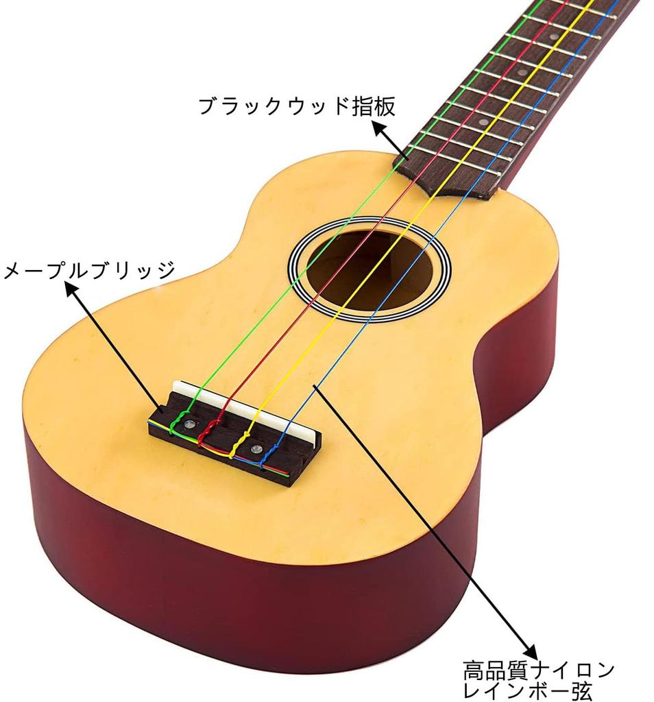 Soprano Ukulele Beginner Pack 21 Inch Set with String Gig Wooden Quick Learning Polishing Kit Bag, Ukulele, Songbook, Pick, Cloth, All-in-One