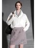 High-End Minimalist Wool Sequin A-Line Skirt (Autumn/Winter)