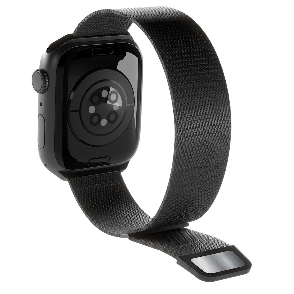 Pasek Ze Stali Nierdzewnej Puro Milanese Do Apple Watch 38 / 40 / 41 Mm - Czarny