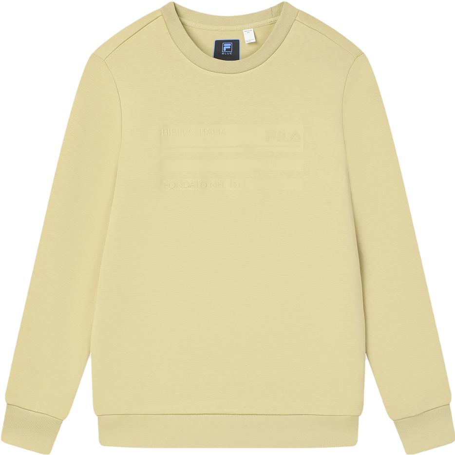 

FILA 2023 Winter New Knit Pullover Casual Simple Basic Round Neck Sweatshirt Men sweatshirt Light-Ginger-Yellow F11M342210F-YE XL