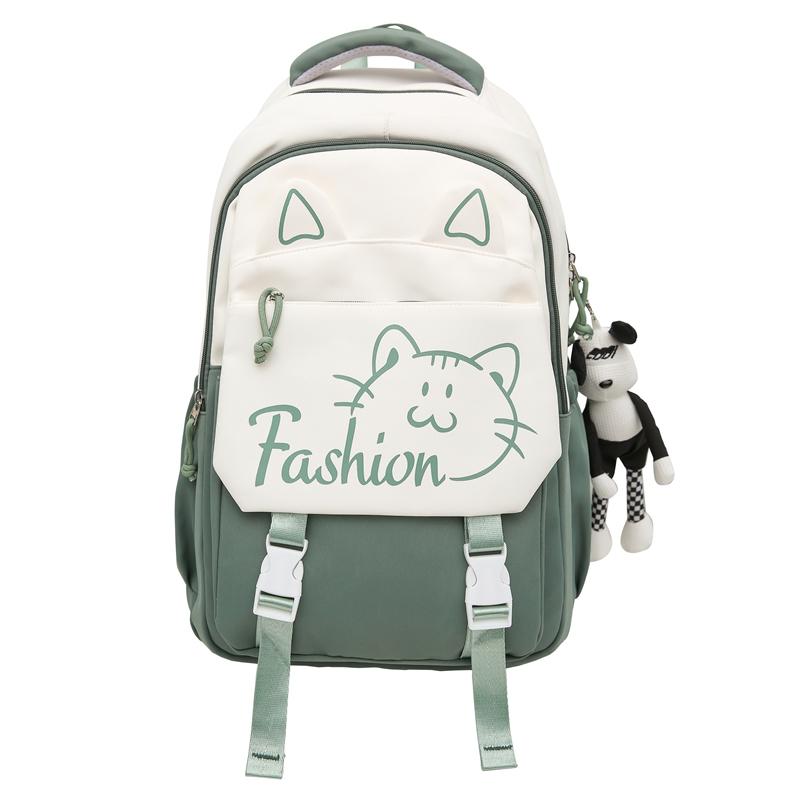 Women's Backpack Large Capacity Backpack Student Color Contrast School Bag
