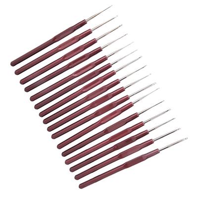 Kunststoffgriff Ultrafeine Spitzenhäkelnadel-Set Edelstahl-Stricknadel DIY Nähwerkzeug