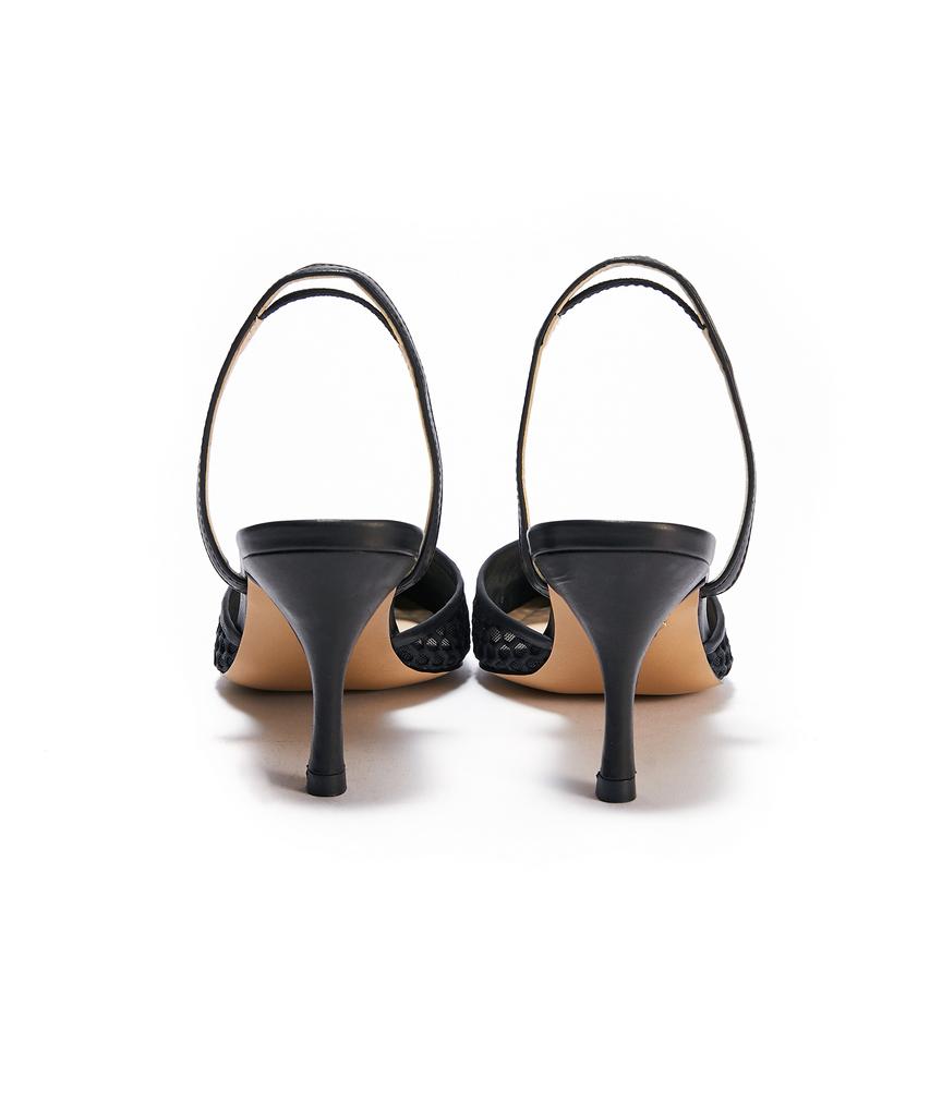 Briana Mesh Slingback [Black]