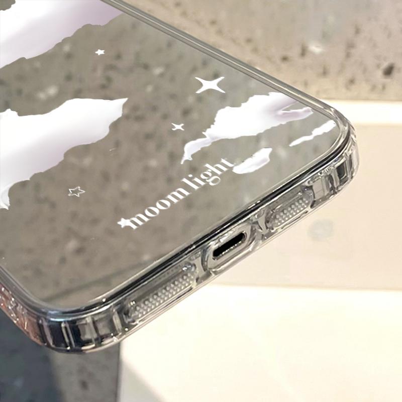 Handyhüllen für iPhone 11 13 XR 15 Pro Max 12 14 Pro Max Hülle iPhone 16 XS Max Spiegel Schutzhülle Mirror Exquisite Cartoon Wasserdicht