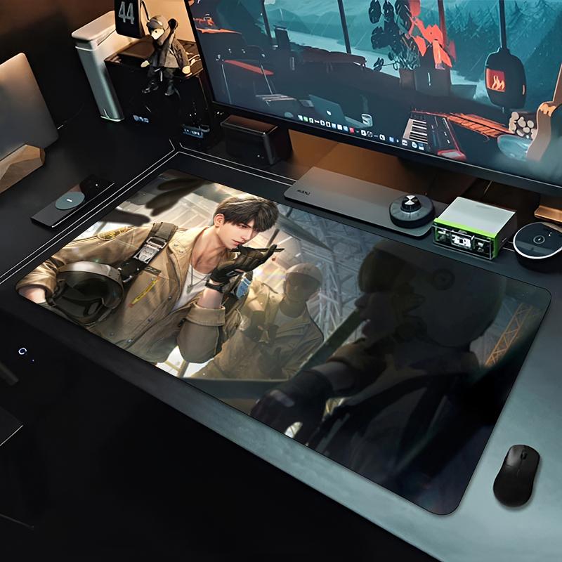 Mouse Pad Large Love and Deepspace Caleb Rubber Keyboard Mouse Carpet Anti-Slip Gamer Mouse Pad Laptop Coaster PC Anime Mousepad