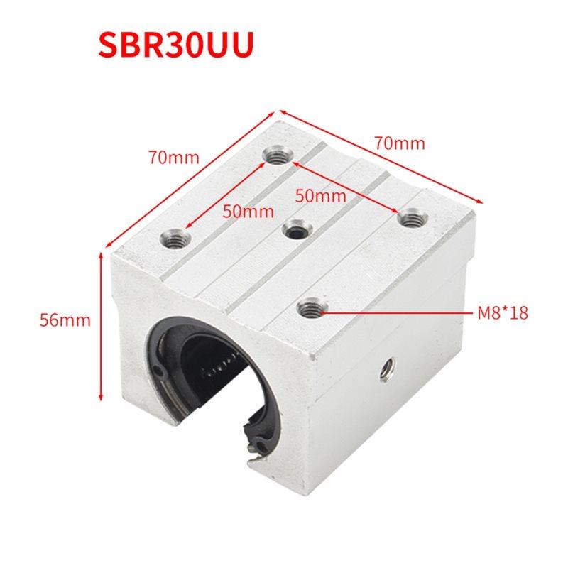 ABBP-TBR25UU TBR30UU For CNC Router And 3D Printer Compatible Linear Ball Bearing Blocks