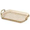 Transparent Clear Luxury Tray Rectangular Dining Tea Serving Platter  Party Gathering