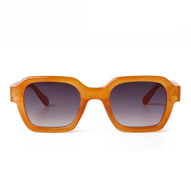 STORY Retro Trendy Orange Square Sunglasses Women Men Fashion Transparent Green Frame Rectangle Sun Glasses Female Shades