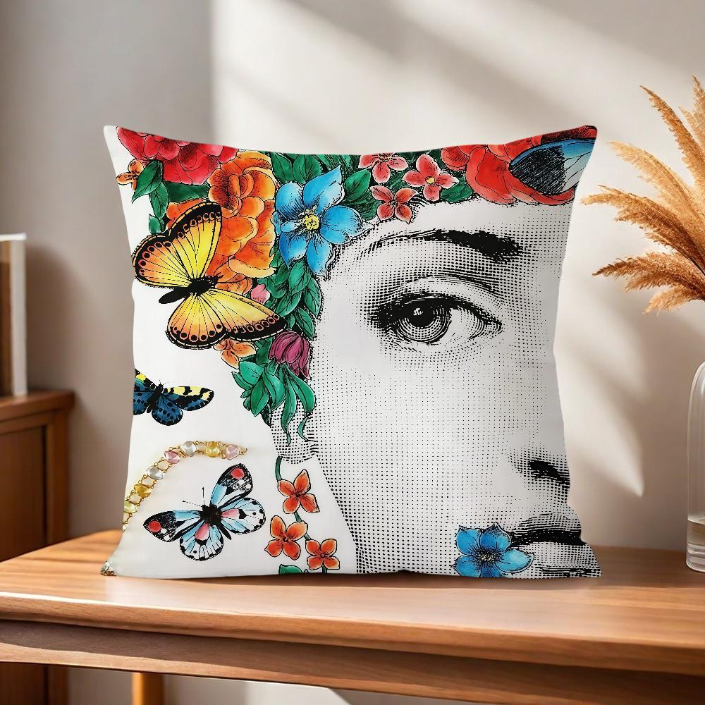 Soft Pillow Girl Case for Sofa Living Room Art Face Home Office Decor Protective Covers P-Piero F-Fornasettis Modern