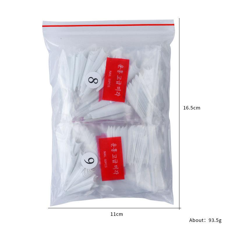 600Pcs Oval Full Coverage False Nails Acrylic Artificial Push-Type Nail Art Almond-Shaped Short Nail Tips Nail Tools