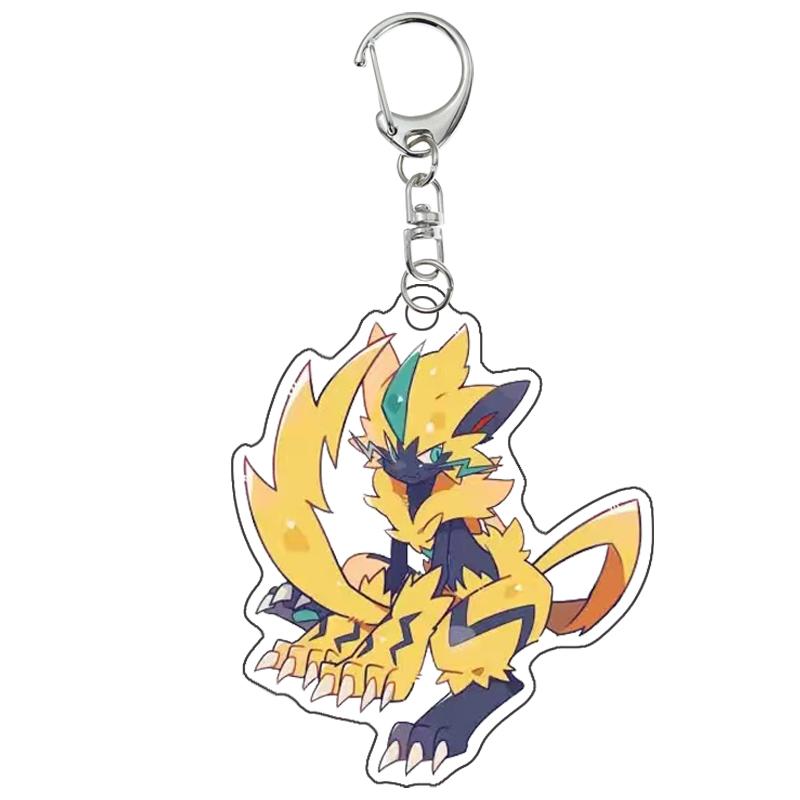 

Self-Made Acrylic Pendant Pokemon Zeraora Cartoon Cute Anime Character Surrounding Game Vehicle Backpack Bag Pendant Key Chain
