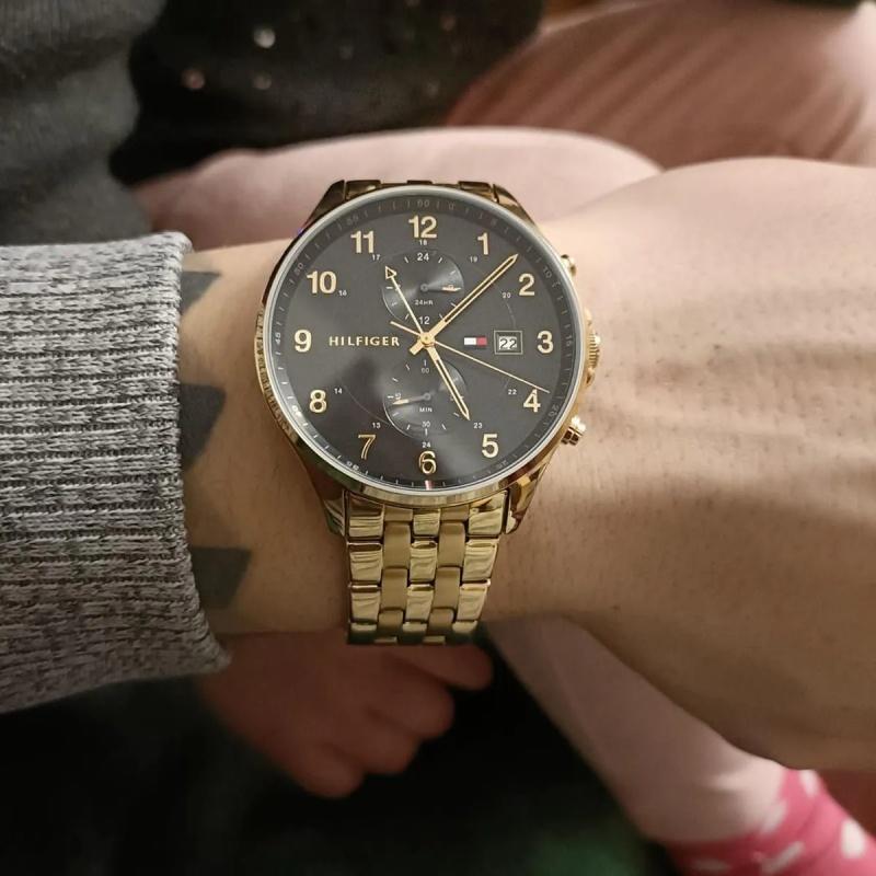 Tommy Hilfiger Oro,Reloj de Cuarzo para Hombre,1791708