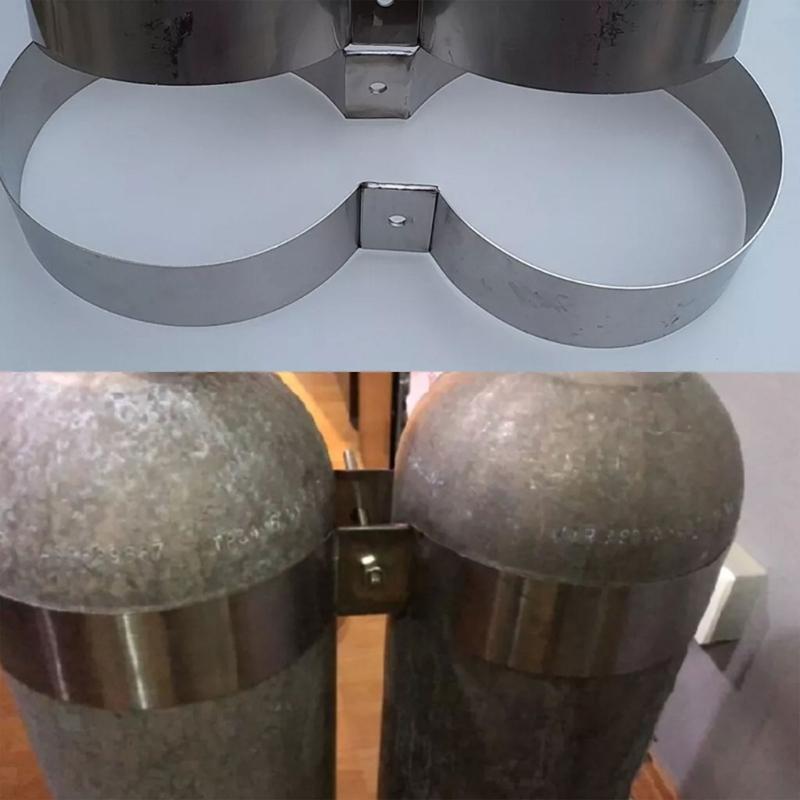 Diving Stainlee Steel Twin Tanks Mounting Band Double Cylinder Bottles Retainer Diving Tanks Band Carry Rings Easy to Use