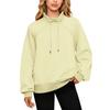 Women's Stand Collar Sweatshirt Oversized Turtleneck Drawstring Pullover Long Sleeve Top