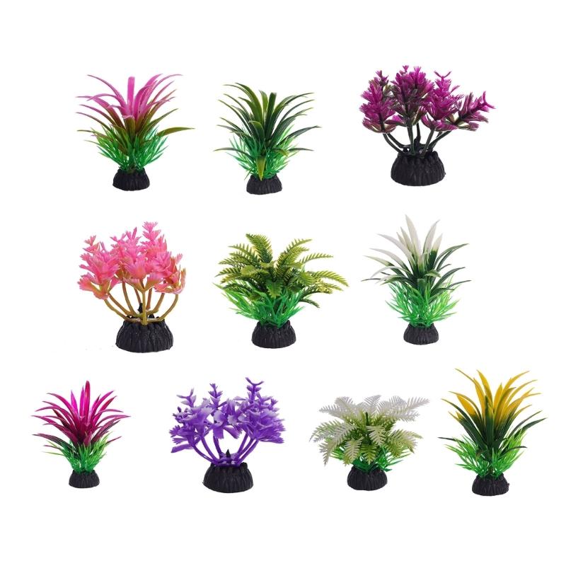 Artificial Aquarium Plant for Fishtanks, Greenery Decorative Figurine for Aquascaping and Layered Aquarium Layouts