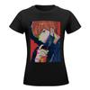 Milgram Kajiyama Fuuta T-Shirt Aesthetic Clothes Summer Tops Animal Print Shirt For Girls T Shirts For Womens