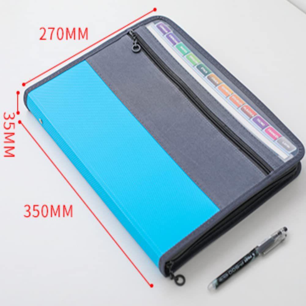 Bag School Stationery A4 File Folder File Storage Bag A4 Storage Bag Document Bag Zipper Organ Bag