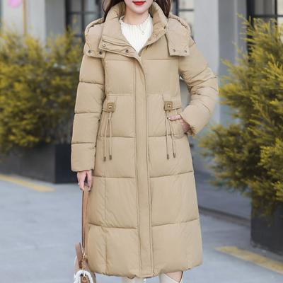 Fashion Winter Coat Female Overcoats Hooded Elegant Loose Thick Warm Plus Size Long Parkas Lady Jackets