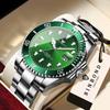 BINBOND Orginal Precise Quartz Wristwatches for Men Luxury Luminous Waterproof Auto Date Men's Watch Stainless Steel Strap Reloj