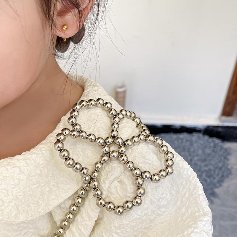 Trendy Mini Children's Crossbody Bag With Adorable Pearl Heart Design For Girls