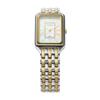 Fossil Damen Raquel Quadratische Quarz-Uhr - 26mm Edelstahlgehäuse mit Perlmutt-Zifferblatt, Perfektes Geschenk ES5305