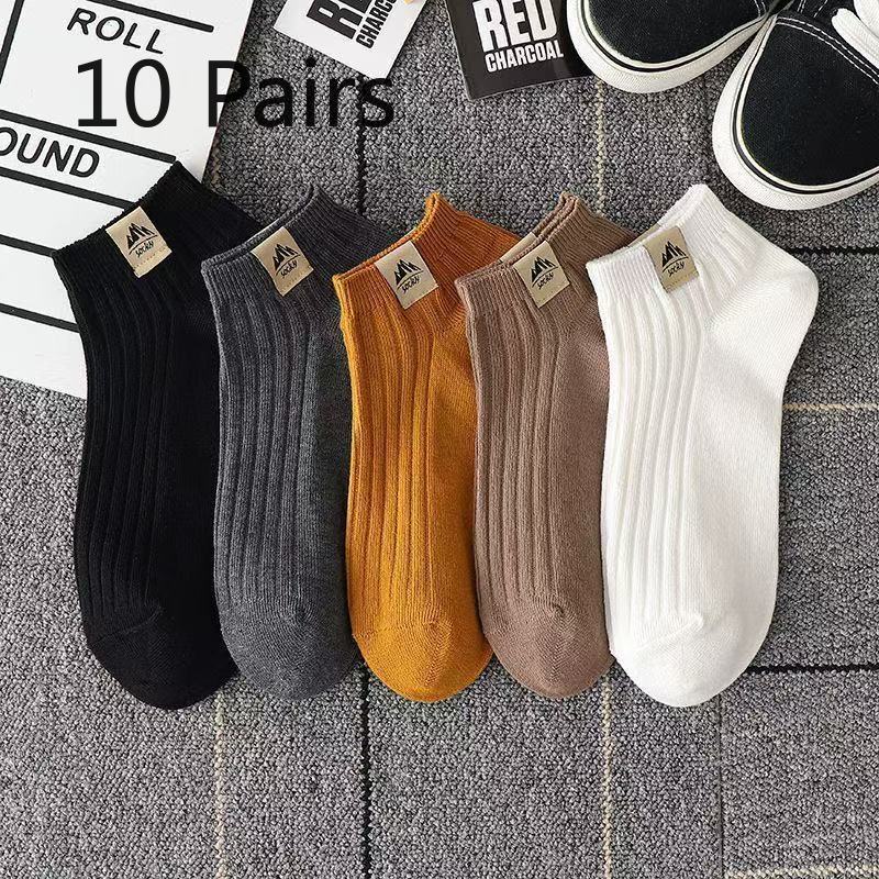 

10 пар мужских летних тонких универсальных носков с низким верхом, впитывающих пот 10 Pairs