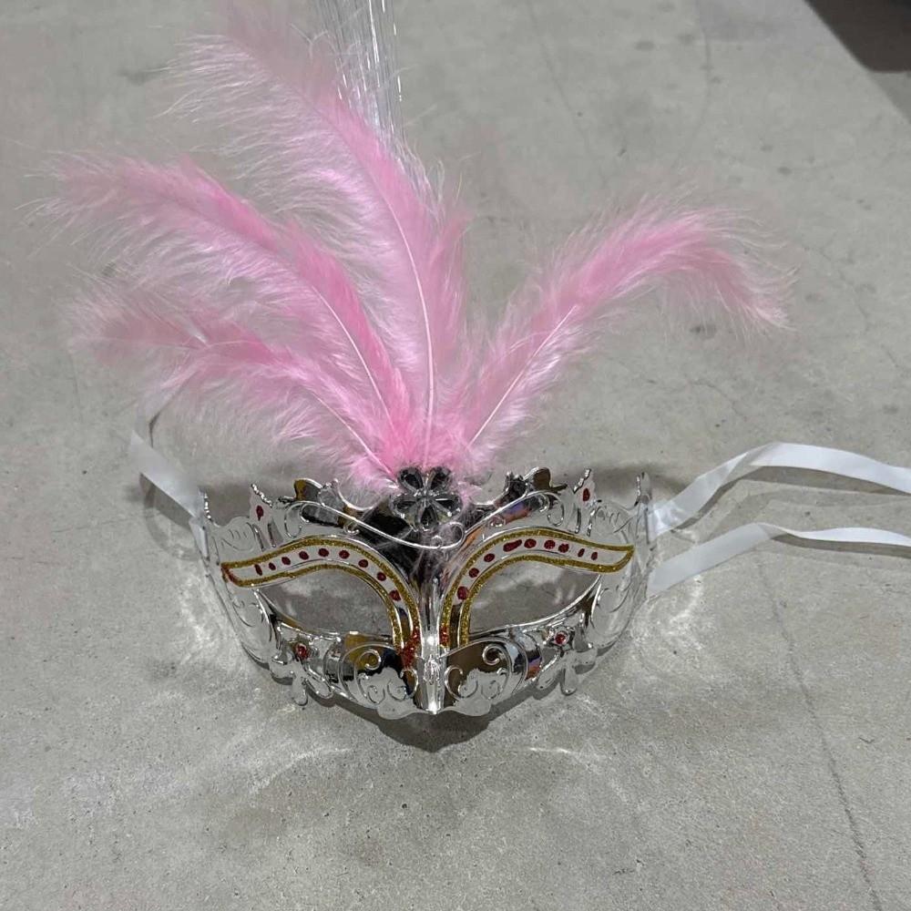 Light Up LED Glowing Mask Party Supplies Venice Masquerade Masks Feather Butterfly Mask  Women