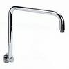 S Shaped Shower Arm 360 degrees  Rotating Stainless Steel Shower Extender Arm with Flange for Bathroom Accessory