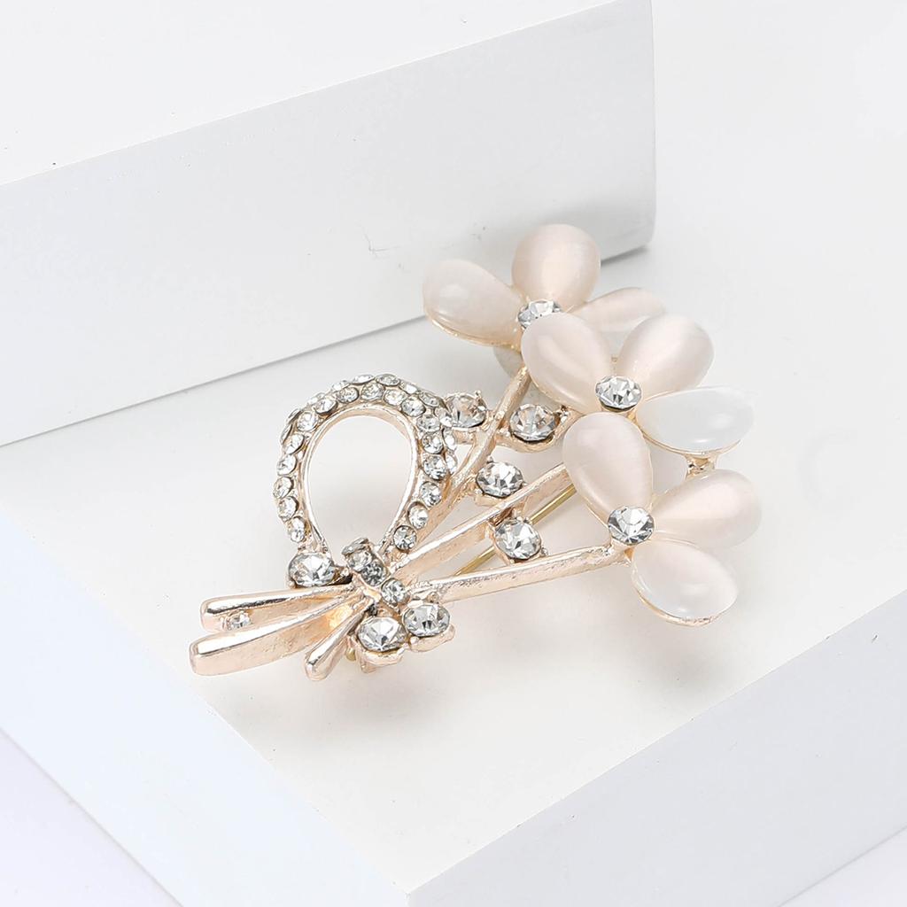 Kreatives Design Legierung Opal Bouquet Brosche High-End Temperament Damenbekleidung Brosche Ornament Anstecknadel