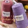 250g/roll Ramie Iridescent Plum Blossom Sequin Thread Hand Woven Lace Cotton Linen Thread Knitted Jacket Short Sleeved Thread
